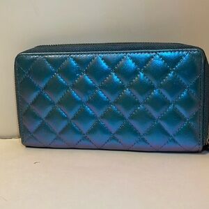 Iridescent Turquoise and Lavender Wallet